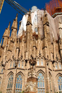 Barcelona, İspanya - 23 Mayıs: la sagrada familia - etkileyici c