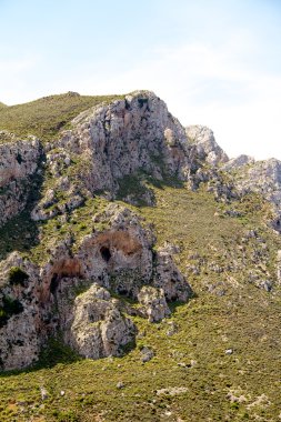 yüksek dağ ve kayalar Yunanistan Rodos