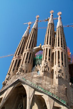 Barcelona, İspanya - 23 Mayıs: la sagrada familia - etkileyici c