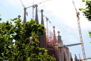 Barcelona, İspanya - 23 Mayıs: la sagrada familia - etkileyici c