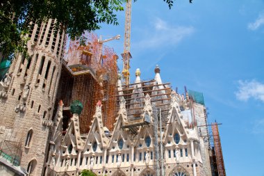 Barcelona, İspanya - 23 Mayıs: la sagrada familia - etkileyici c