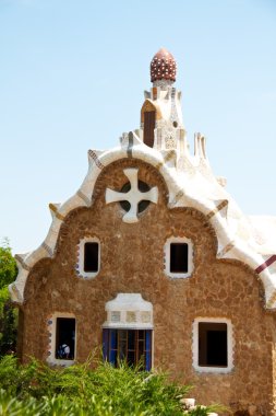 Barcelona, İspanya-27 Mayıs: 27 Mayıs 2011 tarihinde ünlü park Güell