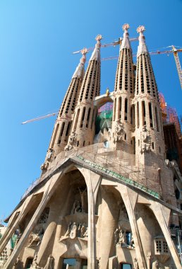 Barcelona, İspanya - 23 Mayıs: la sagrada familia - etkileyici c