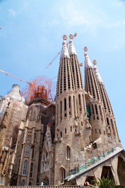 Barcelona, İspanya - 23 Mayıs: la sagrada familia - etkileyici c