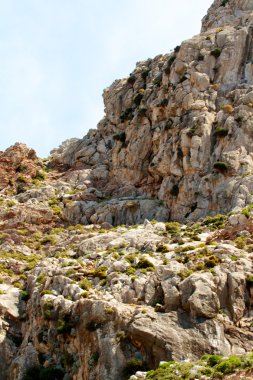 yüksek dağ ve kayalar Yunanistan Rodos