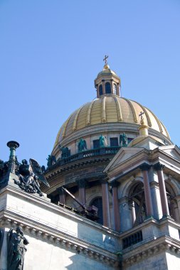 Saint-petersburg, Rusya Federasyonu. st.isaac's Katedrali'nin kubbesi