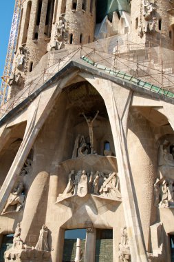 Barcelona, İspanya - 23 Mayıs: la sagrada familia - etkileyici c