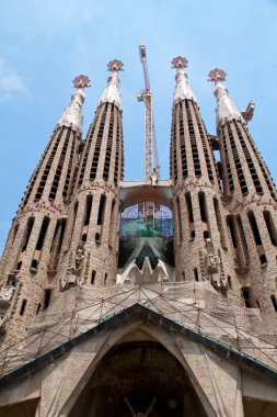 Barcelona, İspanya - 23 Mayıs: la sagrada familia - etkileyici c