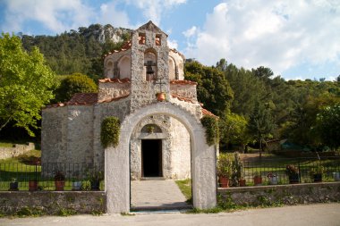 Rodos, Yunanistan, geleneksel Yunan Ortodoks çelenk