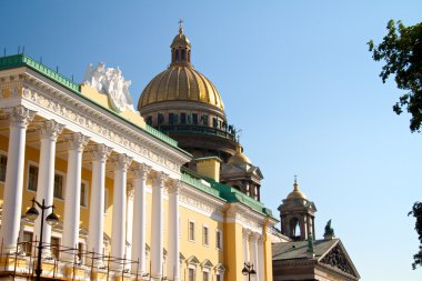 Saint-petersburg, Rusya Federasyonu. st.isaac's Katedrali'nin kubbesi