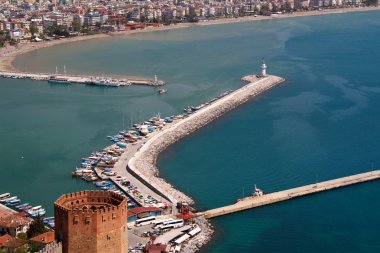 Kızıl kule (kırmızı Kulesi), inturkish şehir Alanya