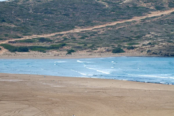 Живописный пляж на Родосе — стоковое фото