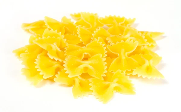 stock image Dried italian pasta on white background