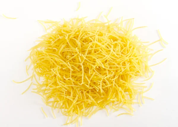 stock image Dried italian pasta on white background