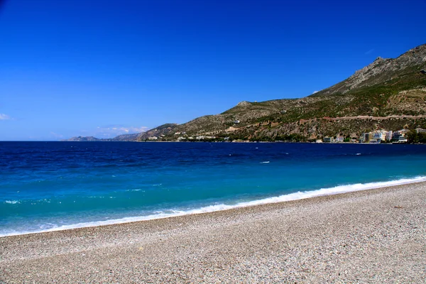 Stranden på ön samos, Grekland — Stockfoto