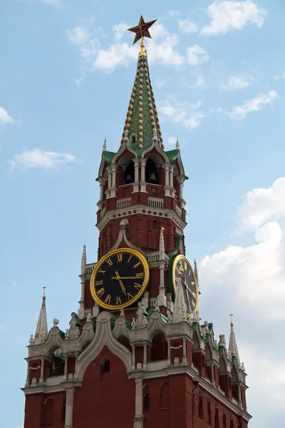 A Megváltó (spasskaya) torony a moszkvai Kreml, Oroszország. — Stock Fotó