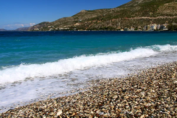Stranden på øya Samos i Hellas – stockfoto