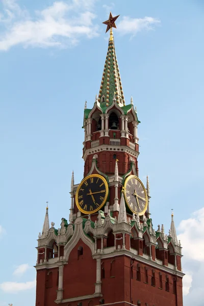 Der rettende (spasskaja) Turm des Moskauer Kreml, Russland. — Stockfoto