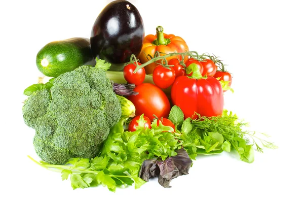 Légumes frais et juteux isolés — Photo