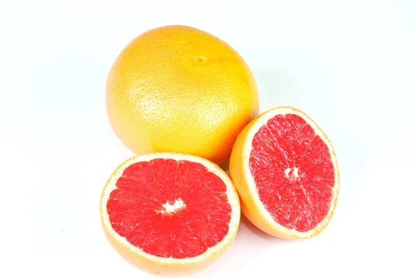 Maturo arancio pompelmo isolato — Foto Stock