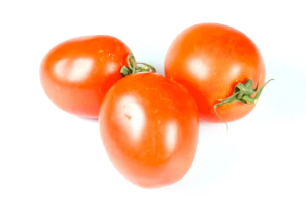 Tři krásné čerstvé rajče — Stock fotografie