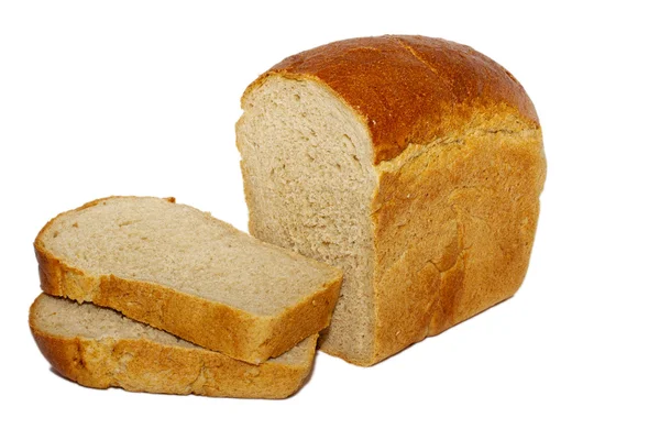 Anason ve izole bir dilim çavdar ekmeği yarısı — Stok fotoğraf