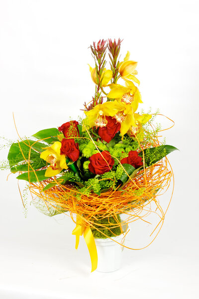 Closeup shot of colorful bouquet