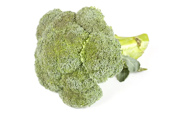 Kousky čerstvé, syrové, zelené brokolice, řezané — Stock fotografie