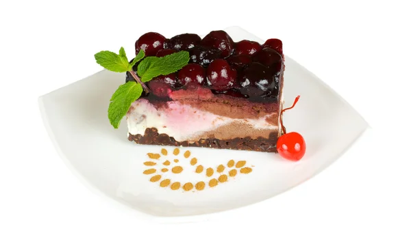 stock image Chocolate Cake with cherry