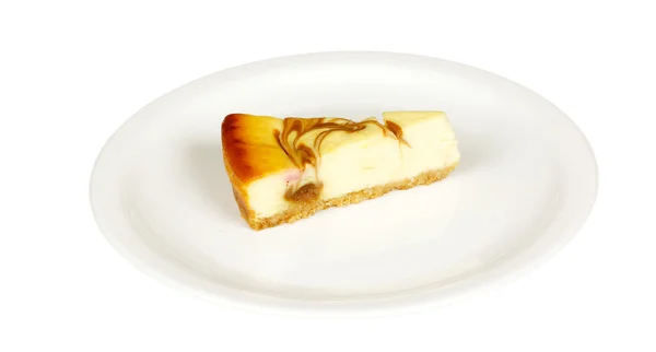 Cheesecake isolated on white — Stock Photo, Image