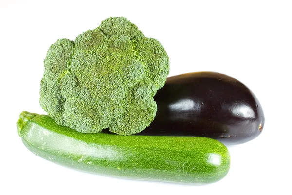 Zuccini, Auberginen und Brokkoli — Stockfoto