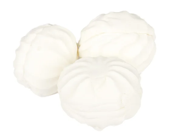 Bolos de marshmallow isolados — Fotografia de Stock