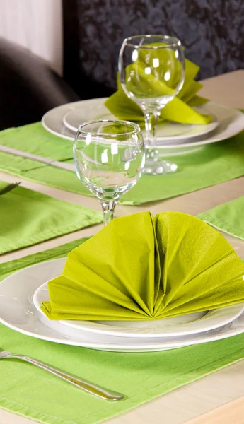 Serving of table in a restaurant — Stock Photo, Image