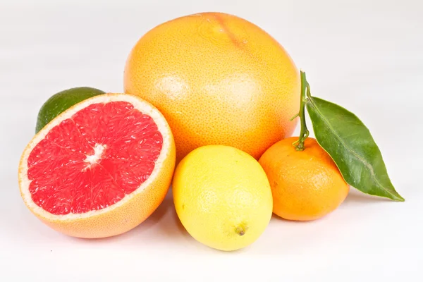 Fresh juicy grapefruits — Stock Photo, Image