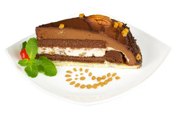Siyah çikolata kek trüf — Stok fotoğraf