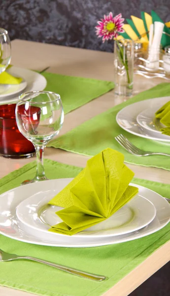 Serving of table in a restaurant — Stock Photo, Image