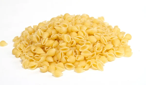 stock image Close up of a dried italian pasta on white background