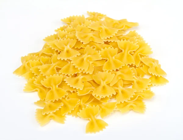 stock image Close up of a dried italian pasta on white background