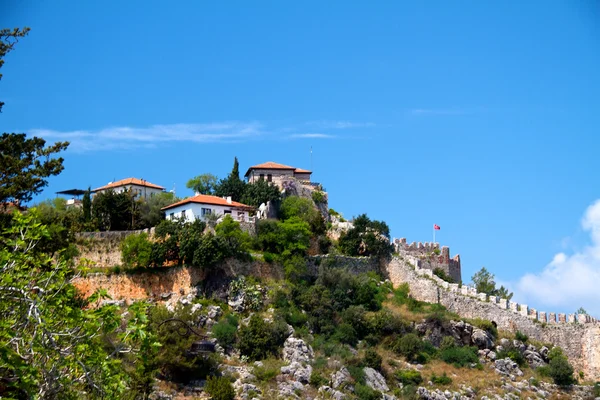 Widok na zamek Alanya — Zdjęcie stockowe