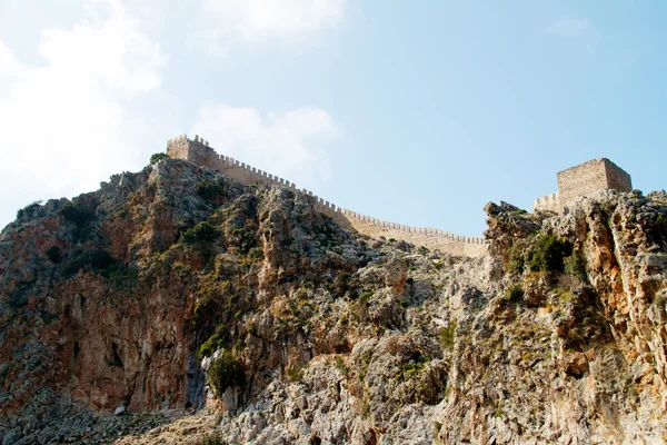 Перегляд замку Аланії — стокове фото