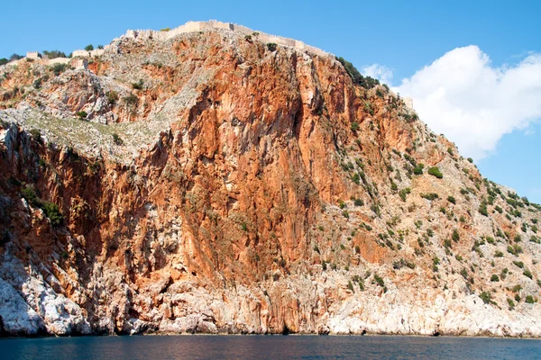 Rock and Mediterranean sea in Turkey — Stock Photo, Image