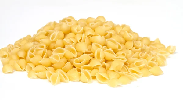 Zamknij z suszonych włoski makaron na białym tle — Zdjęcie stockowe