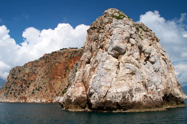 stock image Rock and Mediterranean sea in Turkey