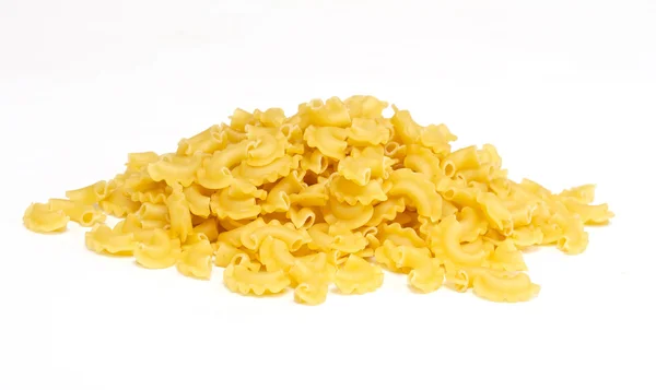 stock image Close up of a dried italian pasta on white background