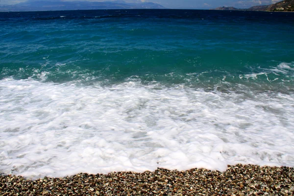 Spiaggia sull'isola di Samos, Grecia — Foto Stock