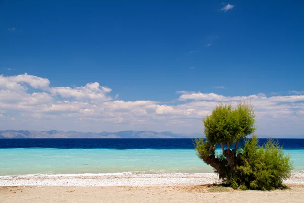 Malebné pláže na ostrově Rhodos — Stock fotografie