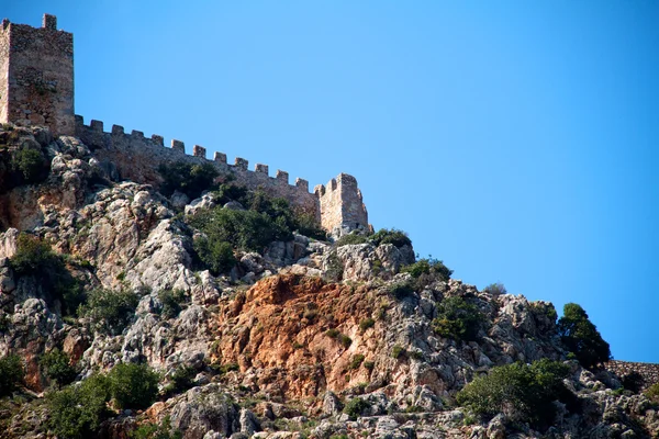 Alanya castle view — стоковое фото