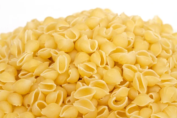 stock image Close up of a dried italian pasta on white background