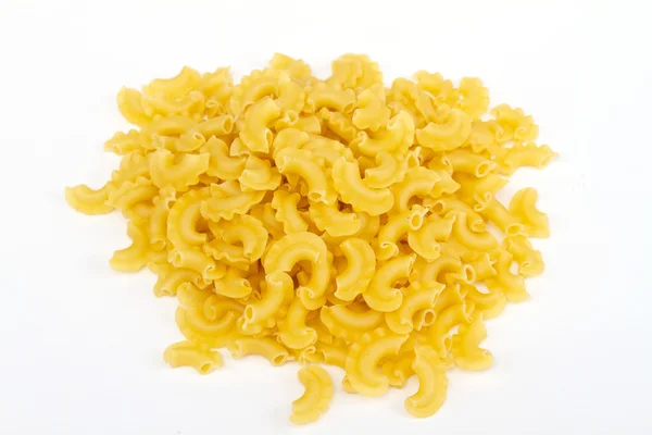 stock image Close up of a dried italian pasta on white background