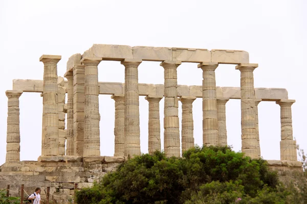 O Templo de Poseidon em Sounion Grécia — Fotografia de Stock